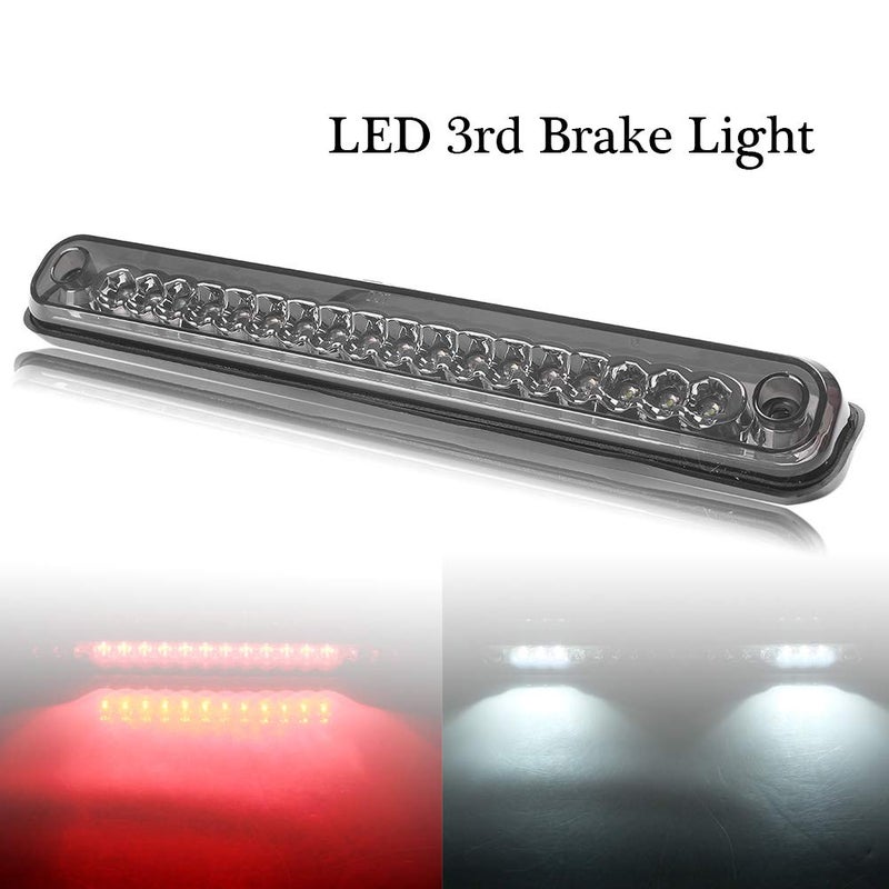Mallofusa 3rd LED Third Brake Light High Mount Stop Light Assembly White Reversing Lamp Red Rear Tail Cargo Lamp Compatible For 1994-1999 Chevy C/K 1500 2500 3500 GMC C/K 1500 2500 3500 - Image 3